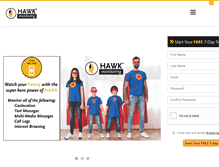 Tablet Screenshot of hawk-monitoring.com